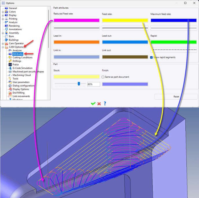 Tool Path Attributes