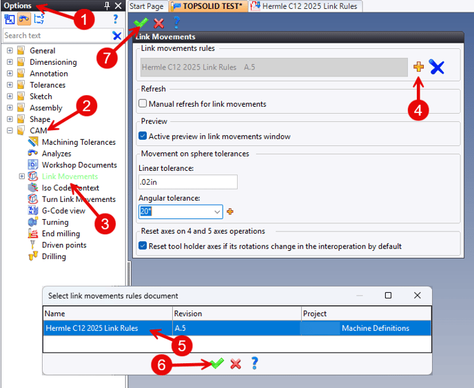 TopSolid-Activate Link Rules