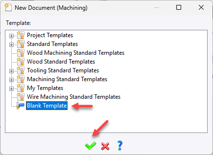 Creating a machine document template